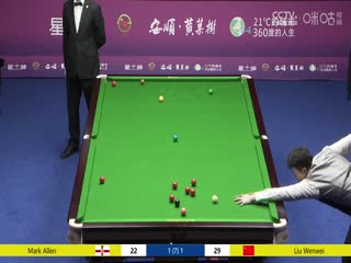 斯诺克 2023CBSA中国职业斯诺克巡回赛Day1一号桌回放:刘文炜2-4马克·艾伦 20230801