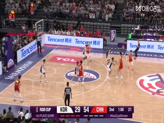 女篮亚洲杯季军赛 韩国VS中国 20250720
