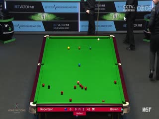 斯诺克 乔丹·布朗4-1尼尔·罗伯逊 20231023